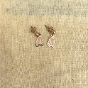 Gold ballet earrings